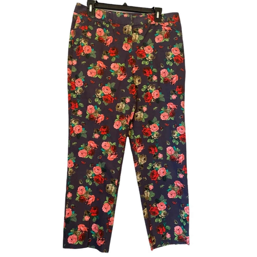 Larry Levine Vintage Rose Floral Pants